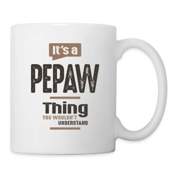 Mens It's a Pepaw Thing Funny Dad Grandpa - Mug - white - Right