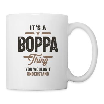 Mens It's a Boppa Thing Funny Dad Grandpa - Mug - white - Right