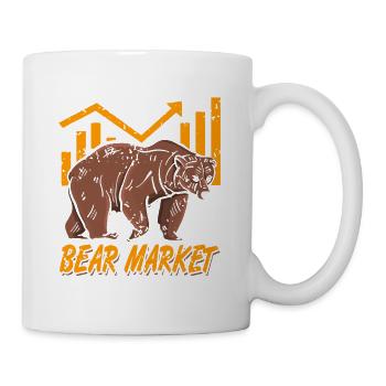 Retro Cool Bear Market Stock Crypto Investisseur - Mug blanc - blanc - Droite