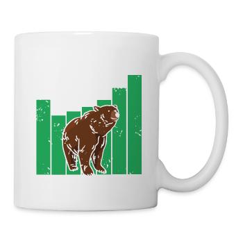 Vintage Cool Bear Market Cycle Investor T-Shirt - Mug blanc - blanc - Droite