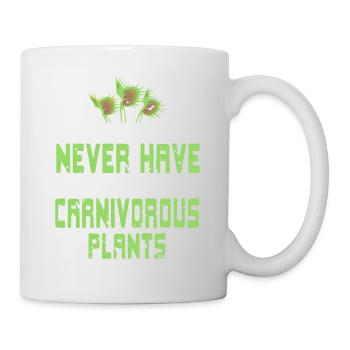 Vous ne pouvez jamais avoir à beaucoup de plantes carnivores - Mug blanc - blanc - Droite