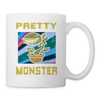 Pretty Monster Retro Vintage Plantes Carnivores - Mug blanc - blanc - Droite