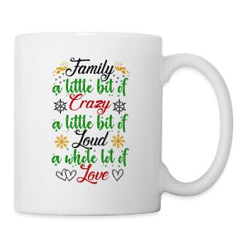 Family a little crazy - Mug - white - Right
