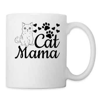 Cat Mom Cute Cat Mom Cat Lover - - Mug - white - Right