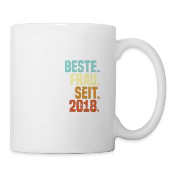 Beste Frau seit 2019 | Vintage - Tasse - Weiß - Rechts