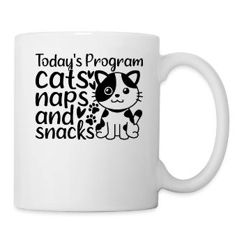 Cute Cats I Today's Program Cats Nicker - Mug - white - Right