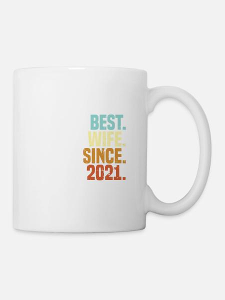 Best wife since 2021 | Vintage | Married - Mug - white