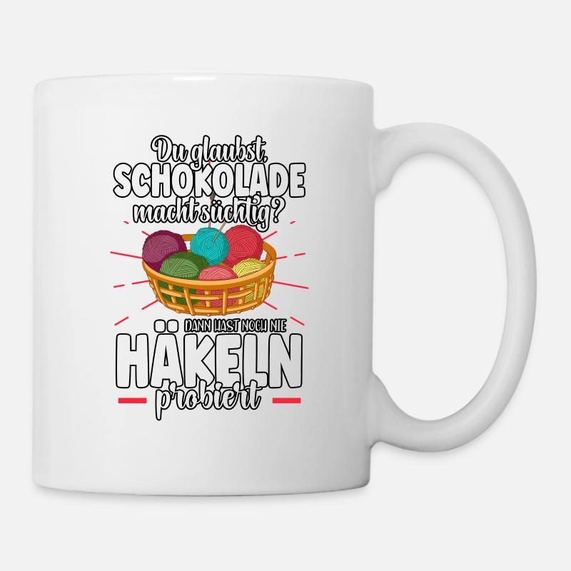 Häkeln - Tasse - Weiß