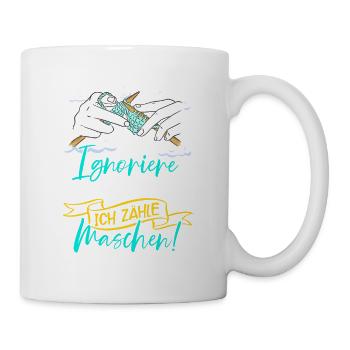 Häkeln - Tasse - Weiß - Rechts