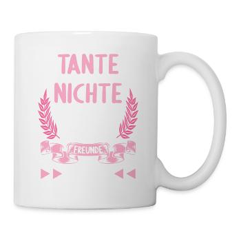 Tante und Nichte Freunde fürs Leben - Tasse - Weiß - Rechts