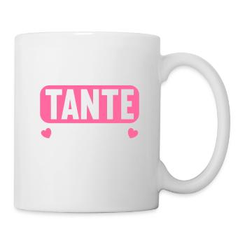 Aus dem Weg. Tante im Einsatz. - Tasse - Weiß - Rechts