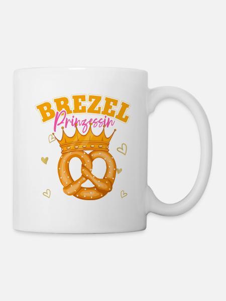 Brezel Prinzessin - Tasse - Weiß