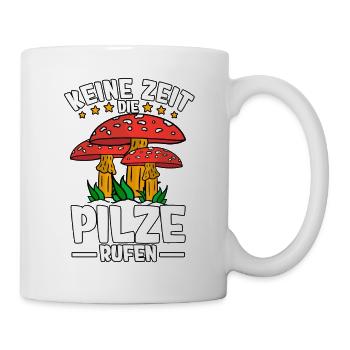 Pilzsammler Pilz Sucher - Tasse - Weiß - Rechts