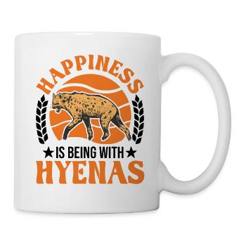 Happiness is being with Hyena's Hyena - Mug - white - Right