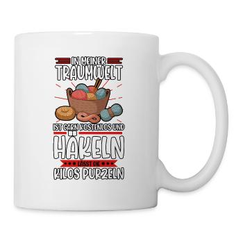 Häkeln - Tasse - Weiß - Rechts