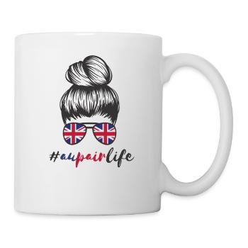 Au Pair Auslandsjahr England Austausch Aupair UK - Tasse - Weiß - Rechts