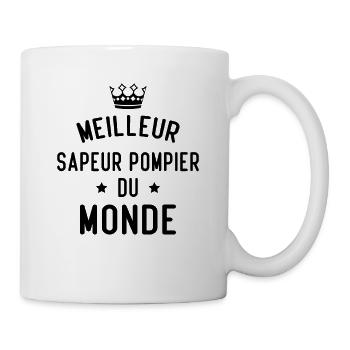 Cadeau Meilleur sapeur pompier du monde - Mug blanc - blanc - Droite