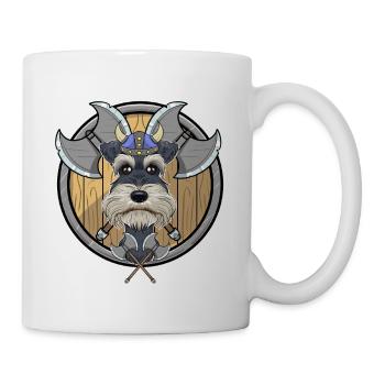 Miniature Schnauzer I Valhalla I Viking - Mug - white - Right