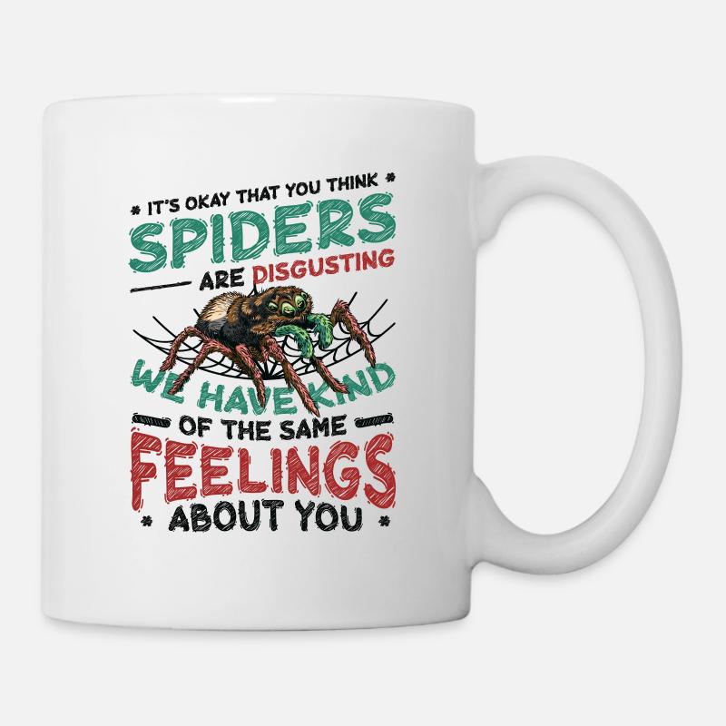 Spinnen sind nicht ekelhaft - Spider Lover - Tasse - Weiß