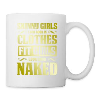 girl girl fitness - Mug - white - Right