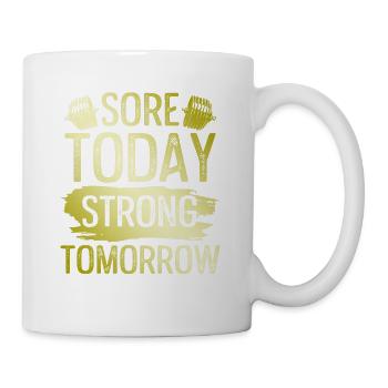 strong fitness - Mug - white - Right