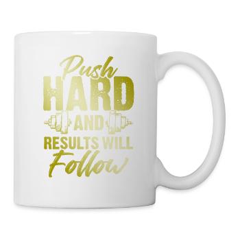 hart training fitness - Tasse - Weiß - Rechts