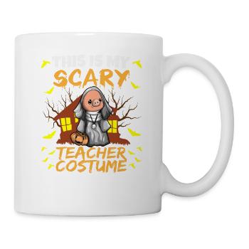 C’est mon effrayant professeur Costume School Halloween - Mug blanc - blanc - Droite