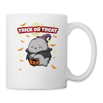Trick Or Treat Scary Creepy Halloween Monster - Mug - white - Right