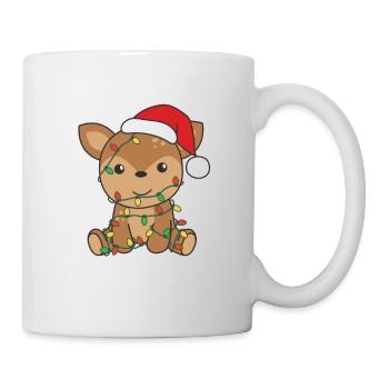 Cerf Noël Animaux d’hiver Cerf - Mug blanc - blanc - Droite