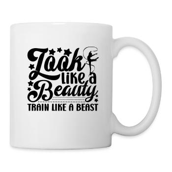 Look Like A Beauty Train Like A Beast Gymnast Girl - Mug - white - Right