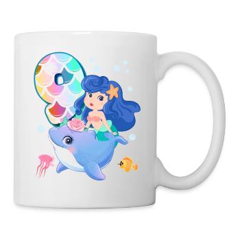 9th birthday | Mermaid Birthday | - Mug - white - Right