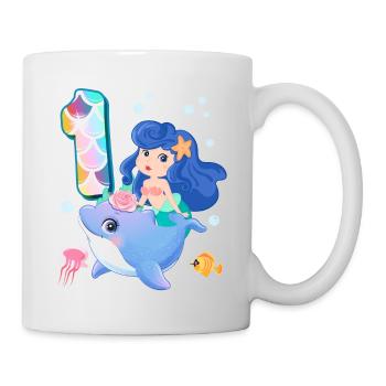 1st Birthday | Mermaid Birthday | - Mug - white - Right