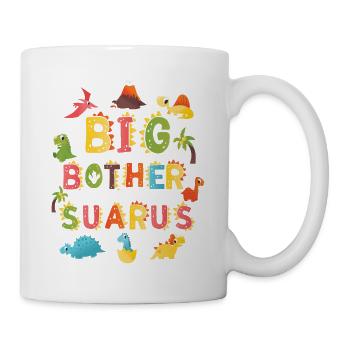 Brother Saurus | Dinosaur Birthday | - Mug - white - Right