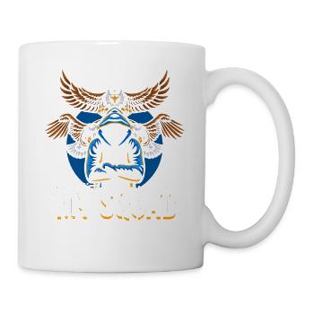 Bird of Prey funny falconer saying hunting design - Mug - white - Right