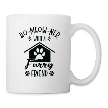 Neuer Hausbesitzer Miau Katze Katzenbesitzer - Tasse - Weiß - Rechts