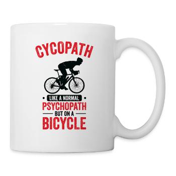 Lustige Radfahrer Radfahrer Fahrrad Fahrrad Berg - Tasse - Weiß - Rechts