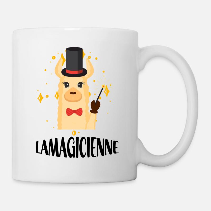 Lamagicienne Idée Cadeau Jeux De Mots Drôles Lama - Mug blanc - blanc