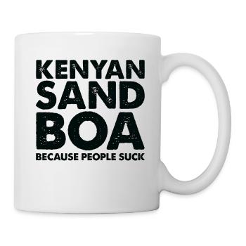 Les gens sucent Le serpent de sable kenyan - Mug blanc - blanc - Droite