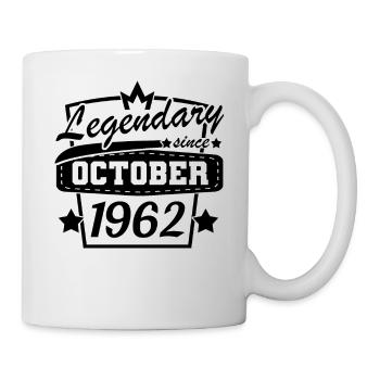 Légendaire depuis octobre 1962 Rétro Anniversaire - Mug blanc - blanc - Droite