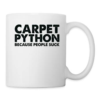 Leute Saugen Teppich-Python-Schlange - Tasse - Weiß - Rechts