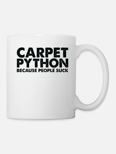 Leute Saugen Teppich-Python-Schlange - Tasse - Weiß