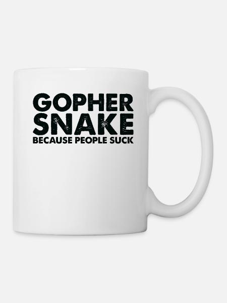 Leute Saugen Gopher Schlange - Tasse - Weiß