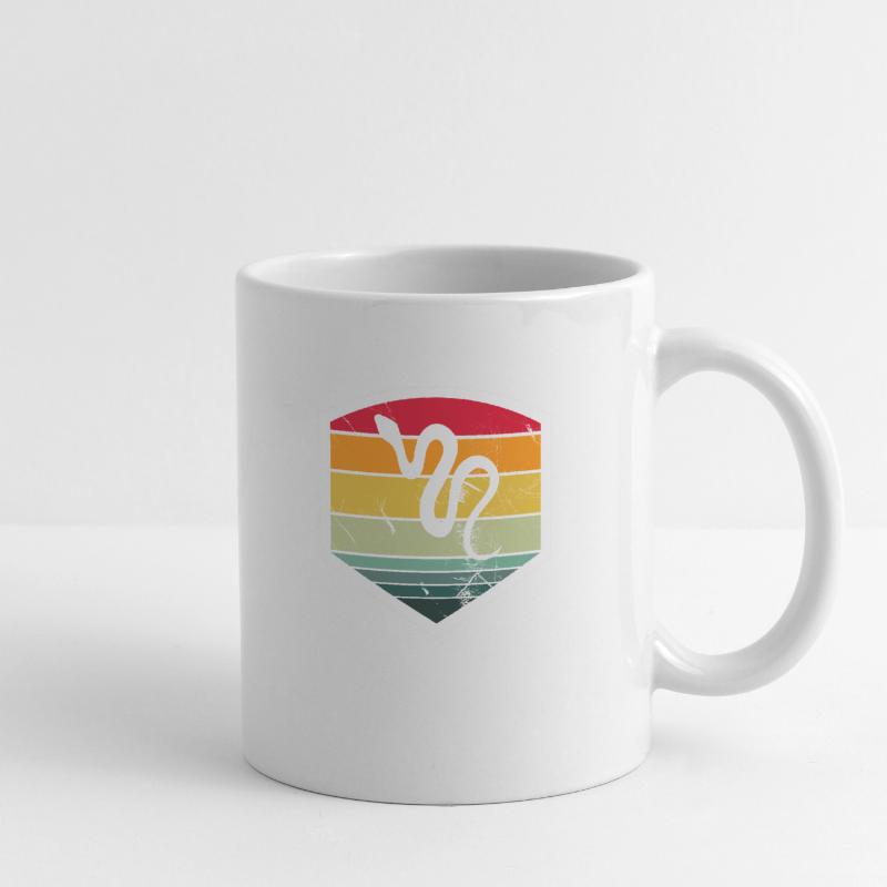Snake Retro Reptile Python Gift idea Tasse