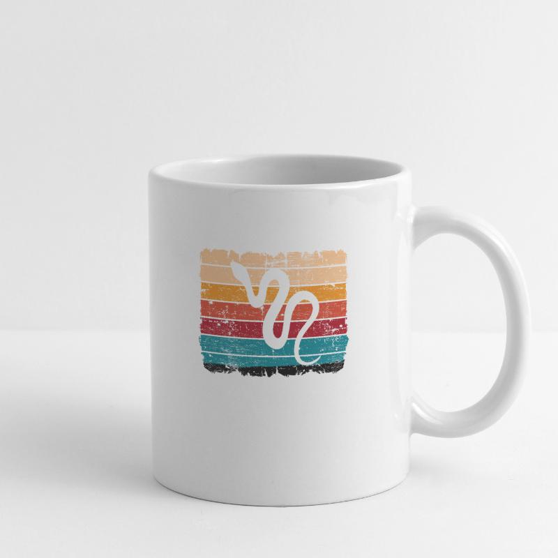 Snake Retro Reptile Python Gift idea Tasse