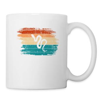Snake Retro Reptile Python Idée cadeau - Mug blanc - blanc - Droite