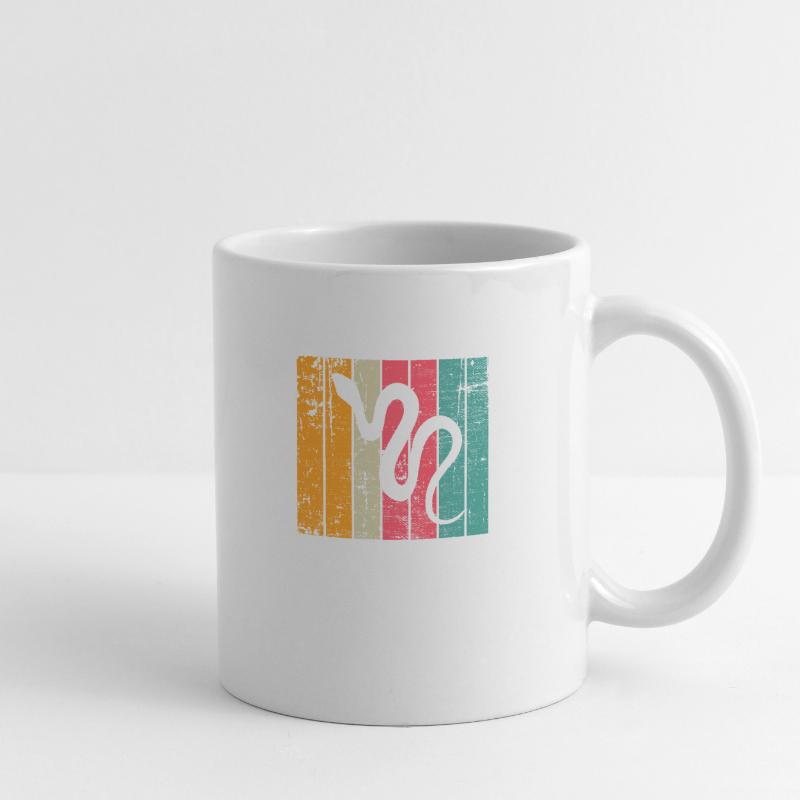 Snake Retro Reptile Python Gift idea Tasse
