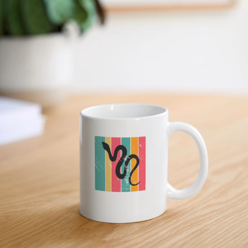 Snake Retro Reptile Python Gift idea Tasse