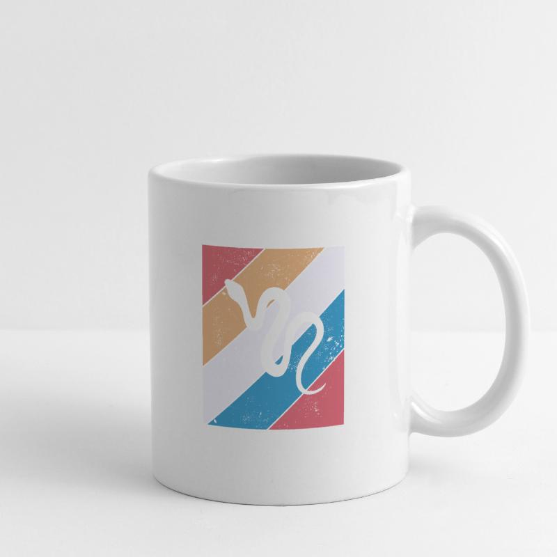 Snake Retro Reptile Python Gift idea Tasse