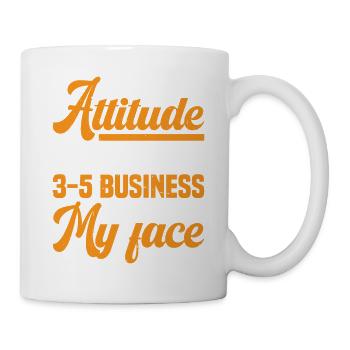 Une fois que j’ai une attitude, cela me prend 3-5 jours 2 - Mug blanc - blanc - Droite