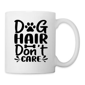 Hundehaare egal - Tasse - Weiß - Rechts